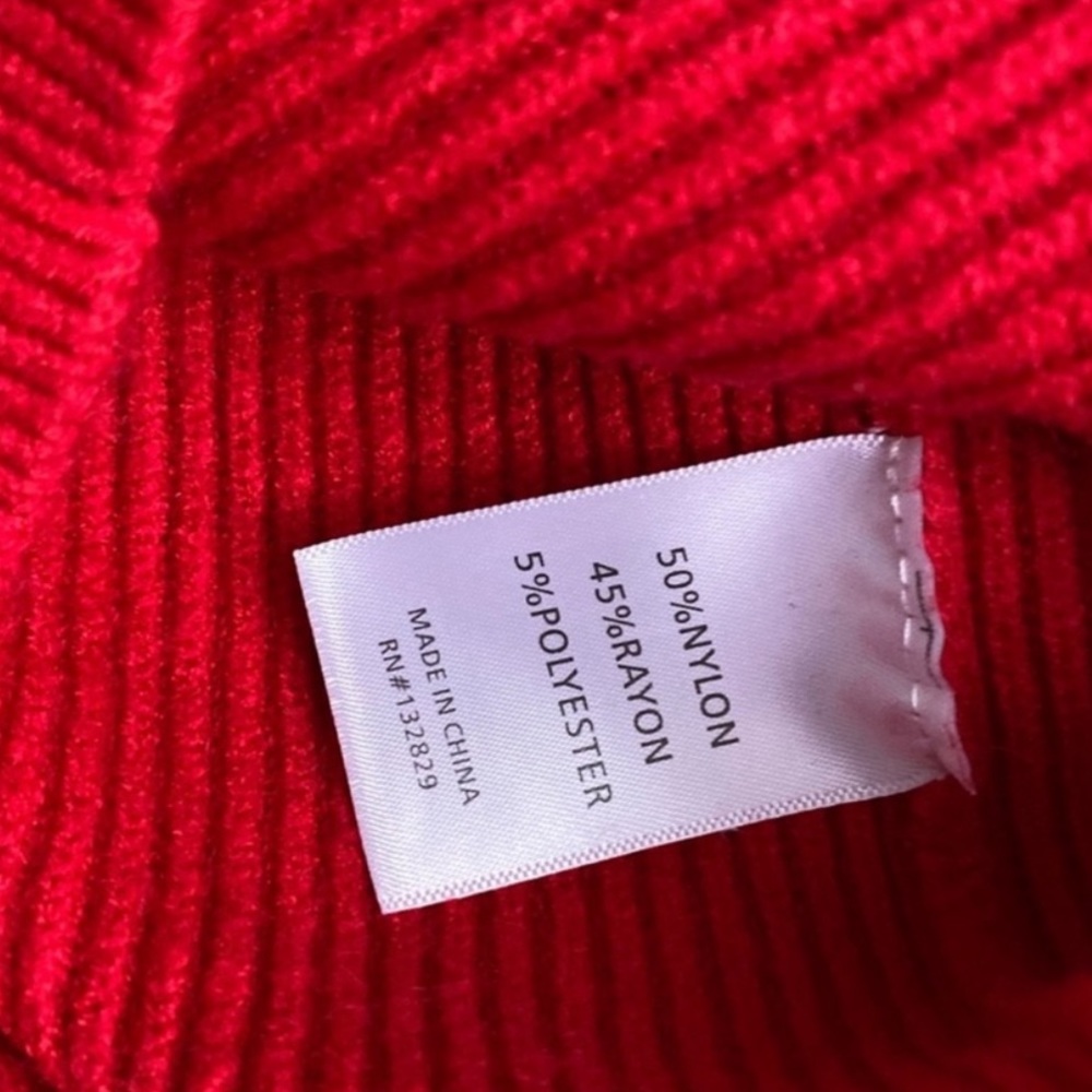 Lovers+Friends Red Ribbed Sweater - Picture 2 of 5